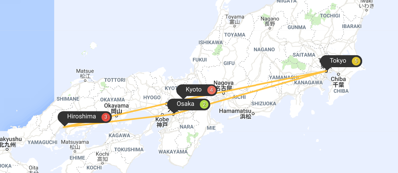 japan train travel planner