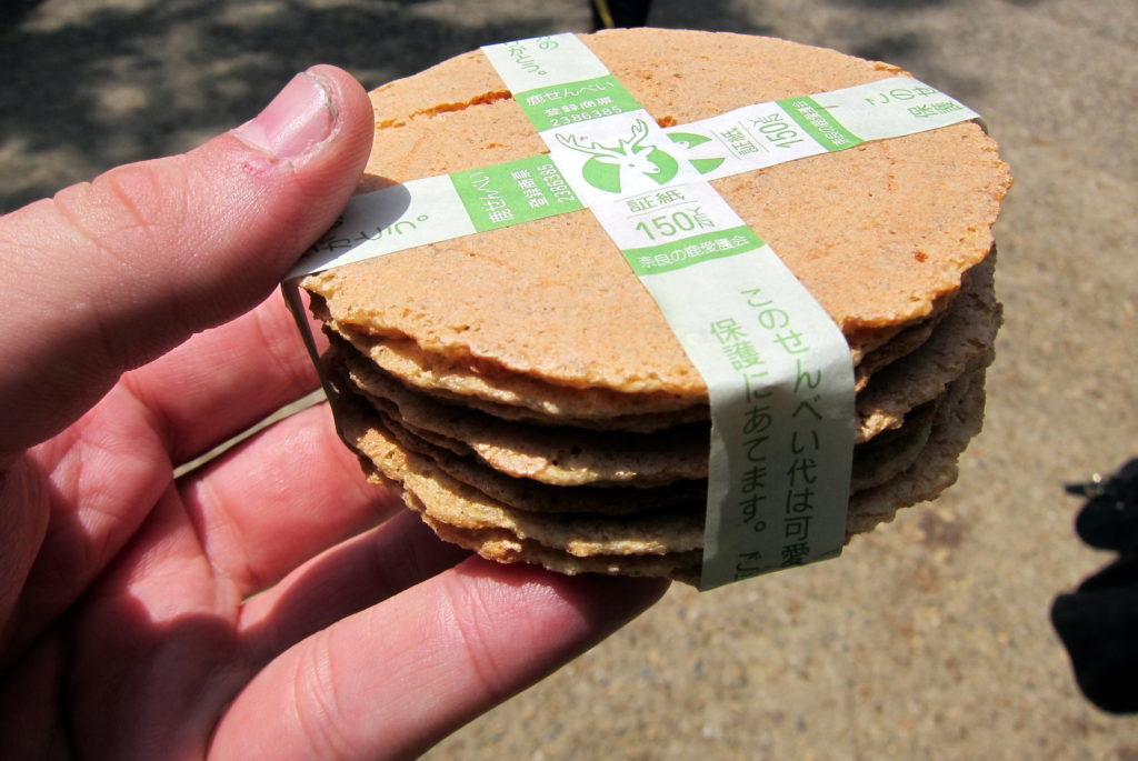 Shika-senbei crackers for the deer in Nara Park